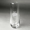 Mums Flower Champagne Flute - Stemless Engraved (Personalized)