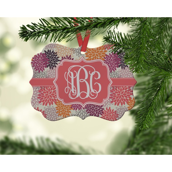 Mums Flower Christmas Ornament (On Tree)