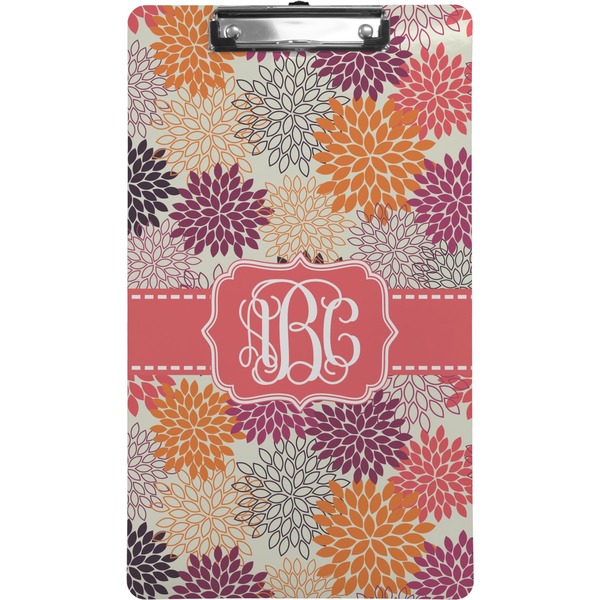 Custom Mums Flower Clipboard (Legal Size) (Personalized)
