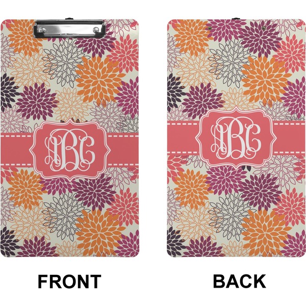 Mums Flower Clipboard (Legal) (Front + Back)