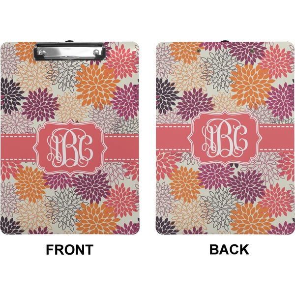 Mums Flower Clipboard (Letter) (Front + Back)