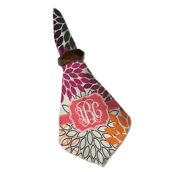 Mums Flower Cloth Napkins - Personalized Dinner (Folded in Ring) (MAIN)