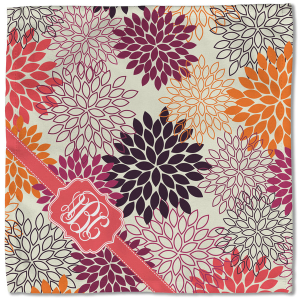 Mums Flower Cloth Napkins - Personalized Lunch (Single Full Open)