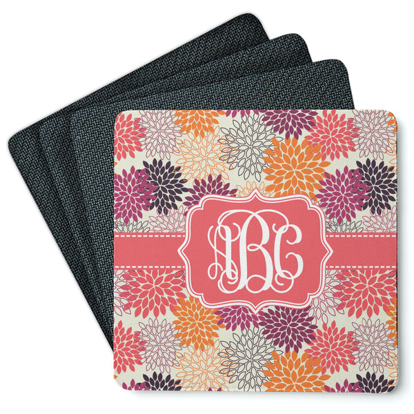 Mums Flower Coaster Rubber Back - Main