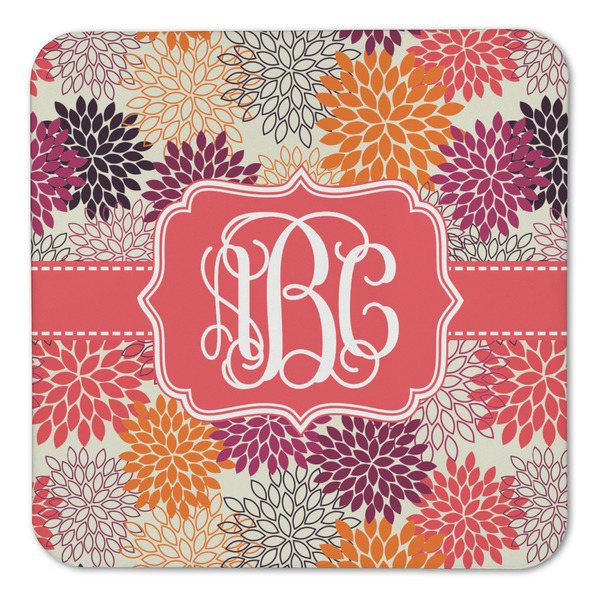 Mums Flower Coaster Set - FRONT (one)