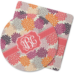 Mums Flower Rubber Backed Coaster (Personalized)