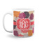 Mums Flower Coffee Mug - 11 oz - White