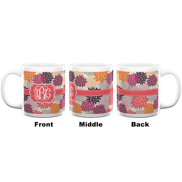 Mums Flower Coffee Mug - 20 oz - White APPROVAL