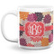 Mums Flower Coffee Mug - 20 oz - White