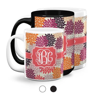 Mums Flower Coffee Mug (Personalized)