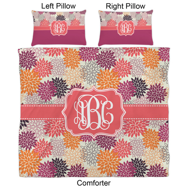 Mums Flower Comforter Set - King - Approval