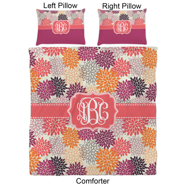 Mums Flower Comforter Set - Queen - Approval