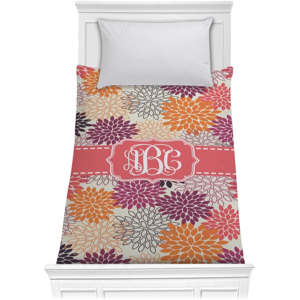 Custom Mums Flower Comforter - Twin XL (Personalized)