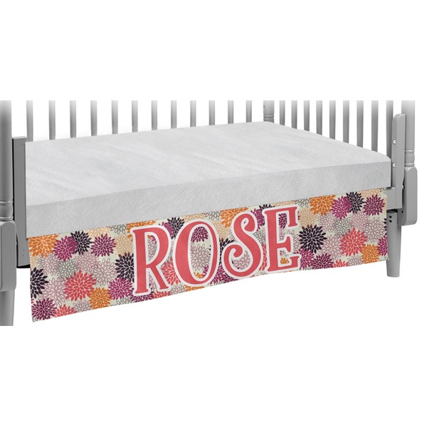 Custom Mums Flower Crib Skirt (Personalized)