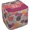 Mums Flower Cube Poof Ottoman (Bottom)