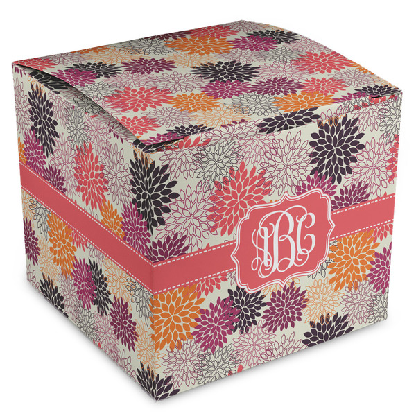 Custom Mums Flower Cube Favor Gift Boxes (Personalized)