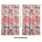Mums Flower Curtain 112x80 - Lined