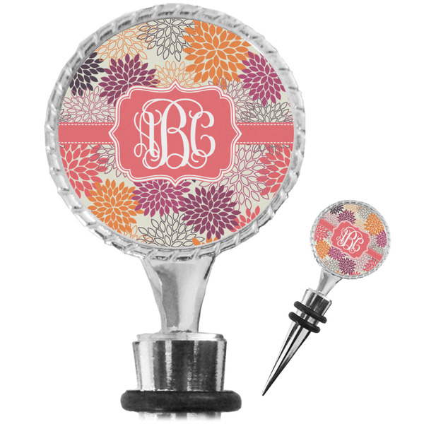 Custom Mums Flower Wine Bottle Stopper (Personalized)