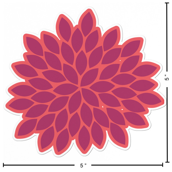 Mums Flower Custom Shape Iron On Patches - L - APPROVAL