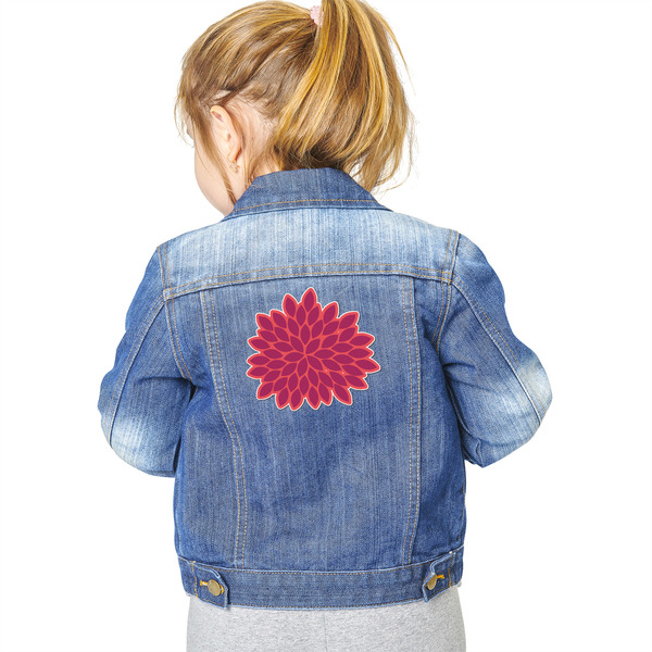 Mums Flower Custom Shape Iron On Patches - XXL - Single - Approval
