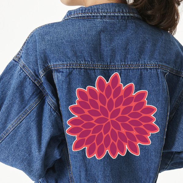 Custom Mums Flower Twill Iron On Patch - Custom Shape - 3XL