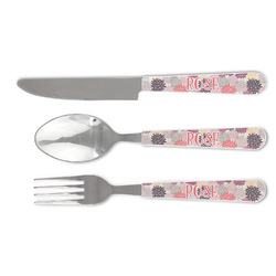 Mums Flower Cutlery Set (Personalized)