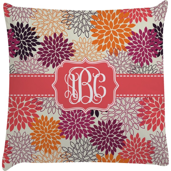 Custom Mums Flower Decorative Pillow Case (Personalized)