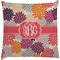 Mums Flower Decorative Pillow Case (Personalized)