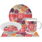 Mums Flower Dinner Set - 4 Pc (Personalized)