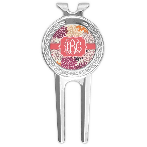 Custom Mums Flower Golf Divot Tool & Ball Marker (Personalized)