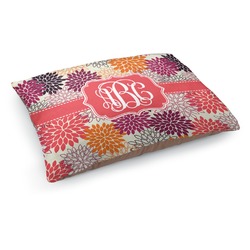 Mums Flower Dog Bed - Medium w/ Monogram