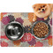 Mums Flower Dog Food Mat - Small LIFESTYLE