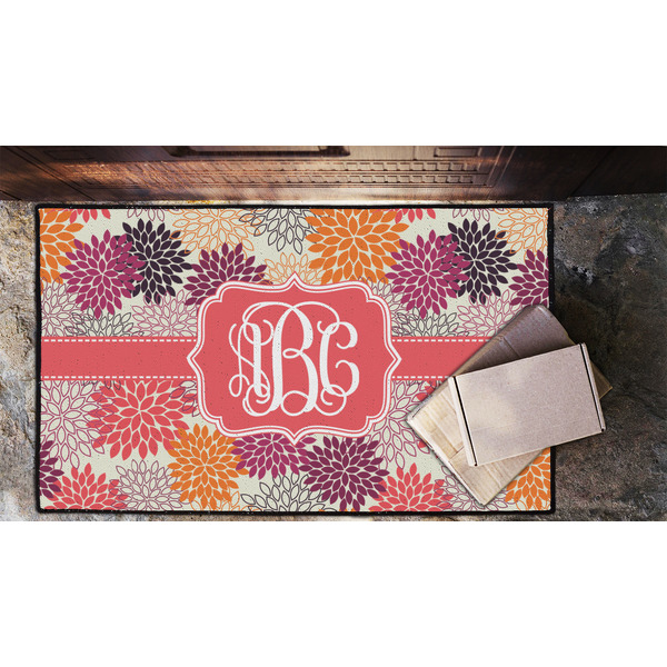 Mums Flower Door Mat - LIFESTYLE (Lrg)