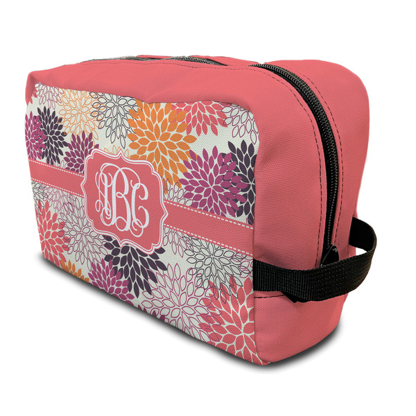 Custom Mums Flower Toiletry Bag / Dopp Kit (Personalized)