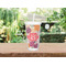 Mums Flower Double Wall Tumbler with Straw Lifestyle
