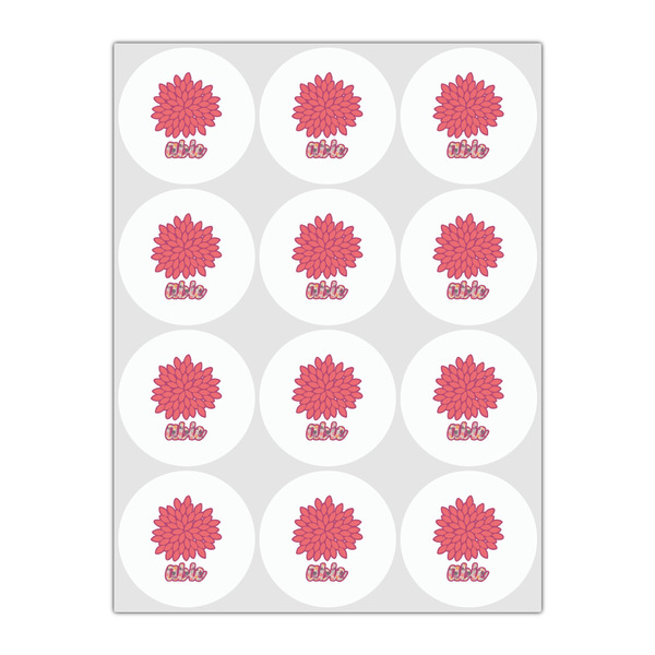 Mums Flower Drink Topper - Small - Set of 12