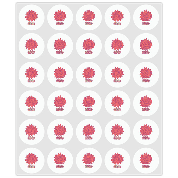 Mums Flower Drink Topper - XSmall - Set of 30