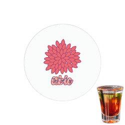 Mums Flower Printed Drink Topper - 1.5" (Personalized)
