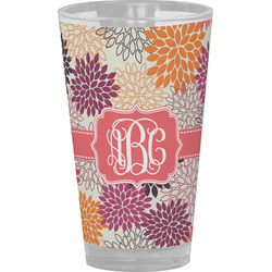 Mums Flower Pint Glass - Full Color (Personalized)