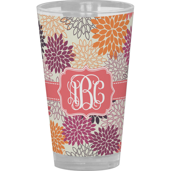 Custom Mums Flower Pint Glass - Full Color (Personalized)