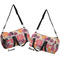Mums Flower Duffle bag large front and back sides