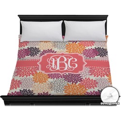 Mums Flower Duvet Cover - King (Personalized)