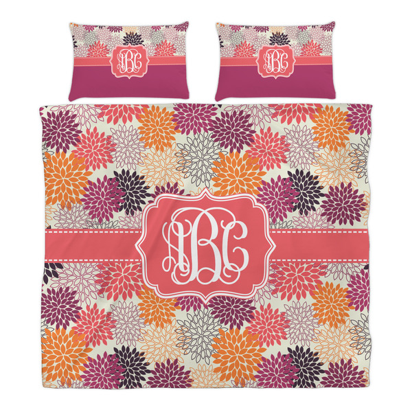 Mums Flower Duvet Cover Set - King - Alt Approval