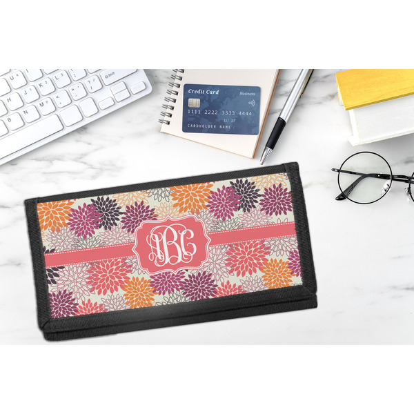 Mums Flower DyeTrans Checkbook Cover - LIFESTYLE