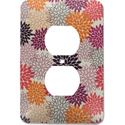 Mums Flower Electric Outlet Plate (Personalized)
