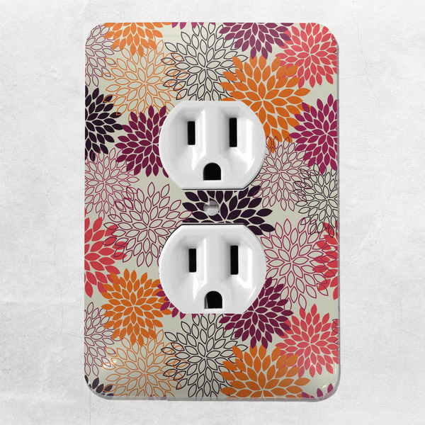 Mums Flower Electric Outlet Plate - LIFESTYLE