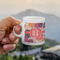 Mums Flower Espresso Cup - 3oz LIFESTYLE (new hand)
