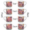 Mums Flower Espresso Cup - 6oz (Double Shot Set of 4) APPROVAL