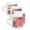 Mums Flower Espresso Cup Group of Four Front