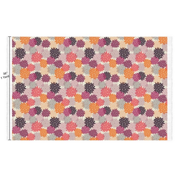 Mums Flower Fabric Full Yard